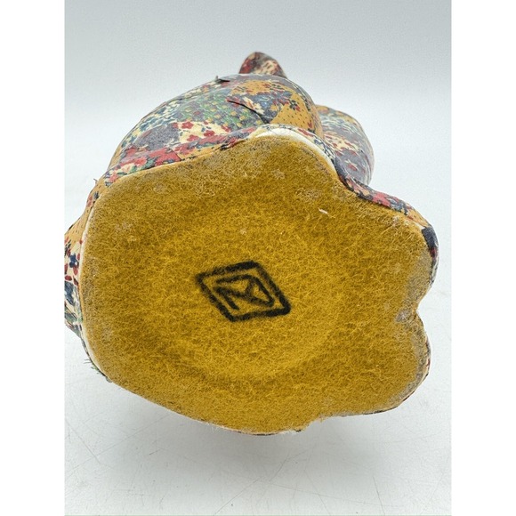 Vintage Cat Ceramic decoupaged patchwork Quilt & Floral Tall Granny Core 14" - Picture 8 of 9